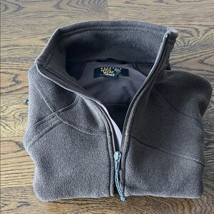 Mountain Hardwear Men's Dark Gray Full-Zip Fleece Pullover